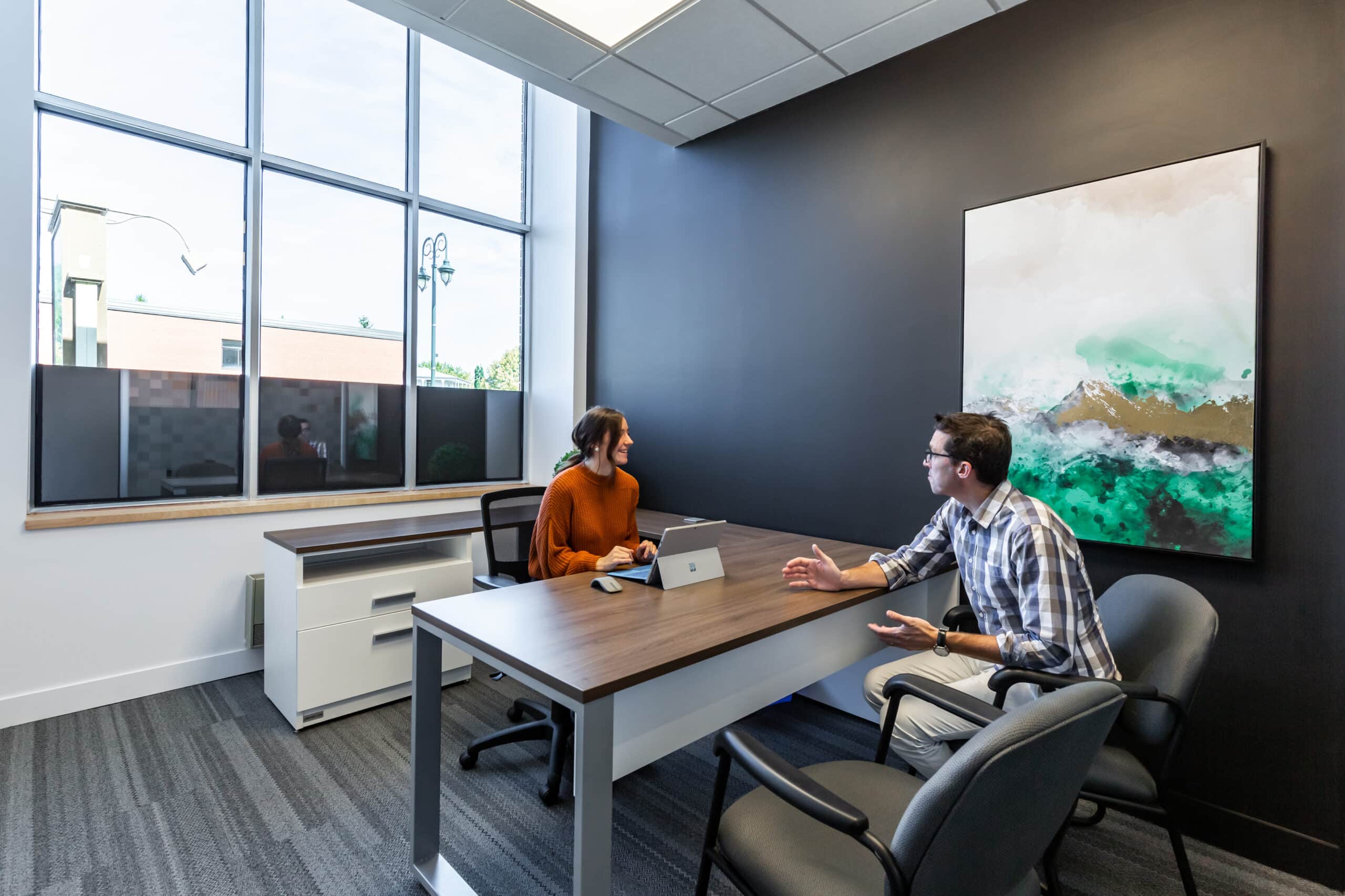 Espace de bureau fermé coworking Châteauguay