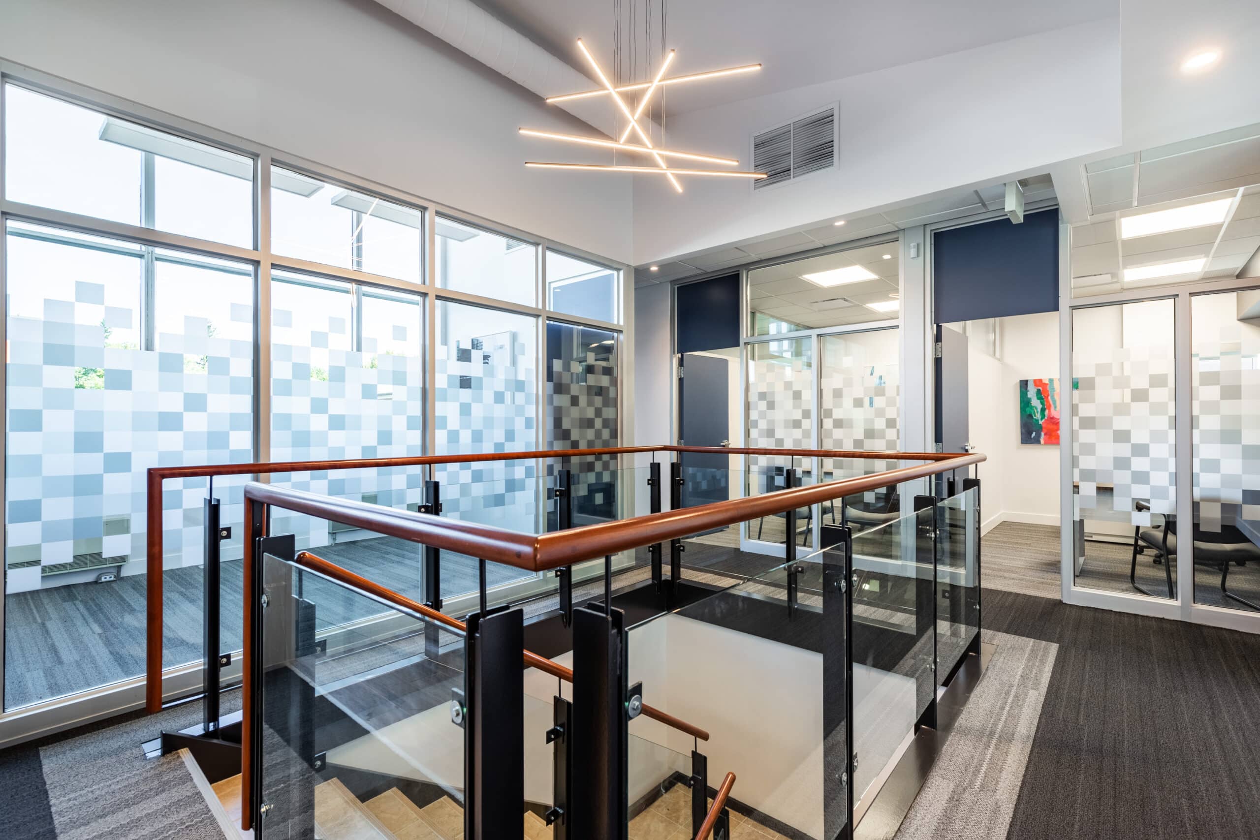 Couloir espace de coworking Au Bureau.co Châteauguay