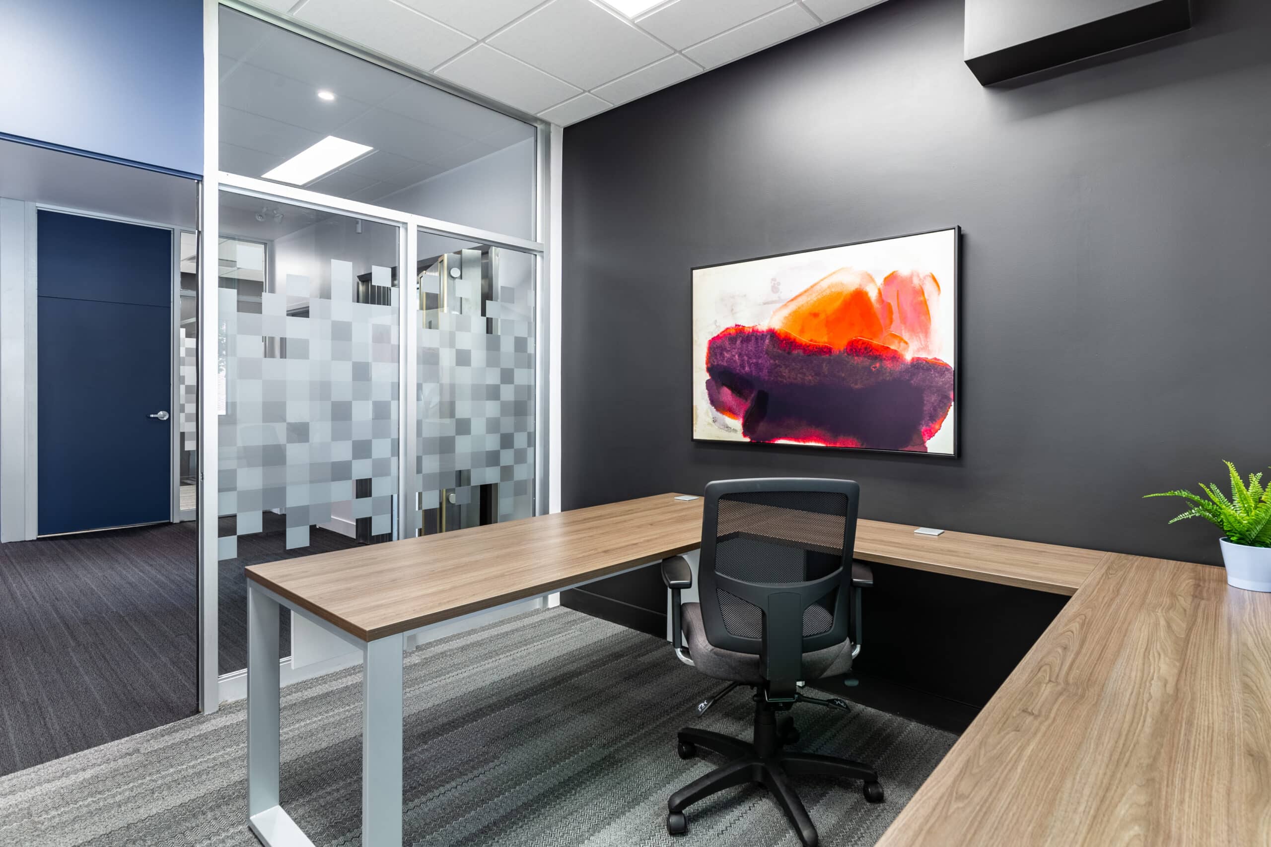 Espace de bureau fermé coworking Châteauguay