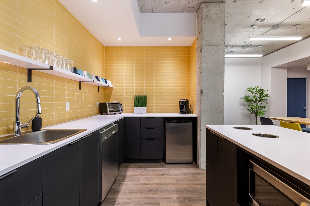 Cuisinette espace de coworking Châteauguay