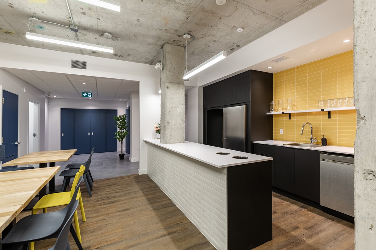 Cuisinette espace de coworking Châteauguay