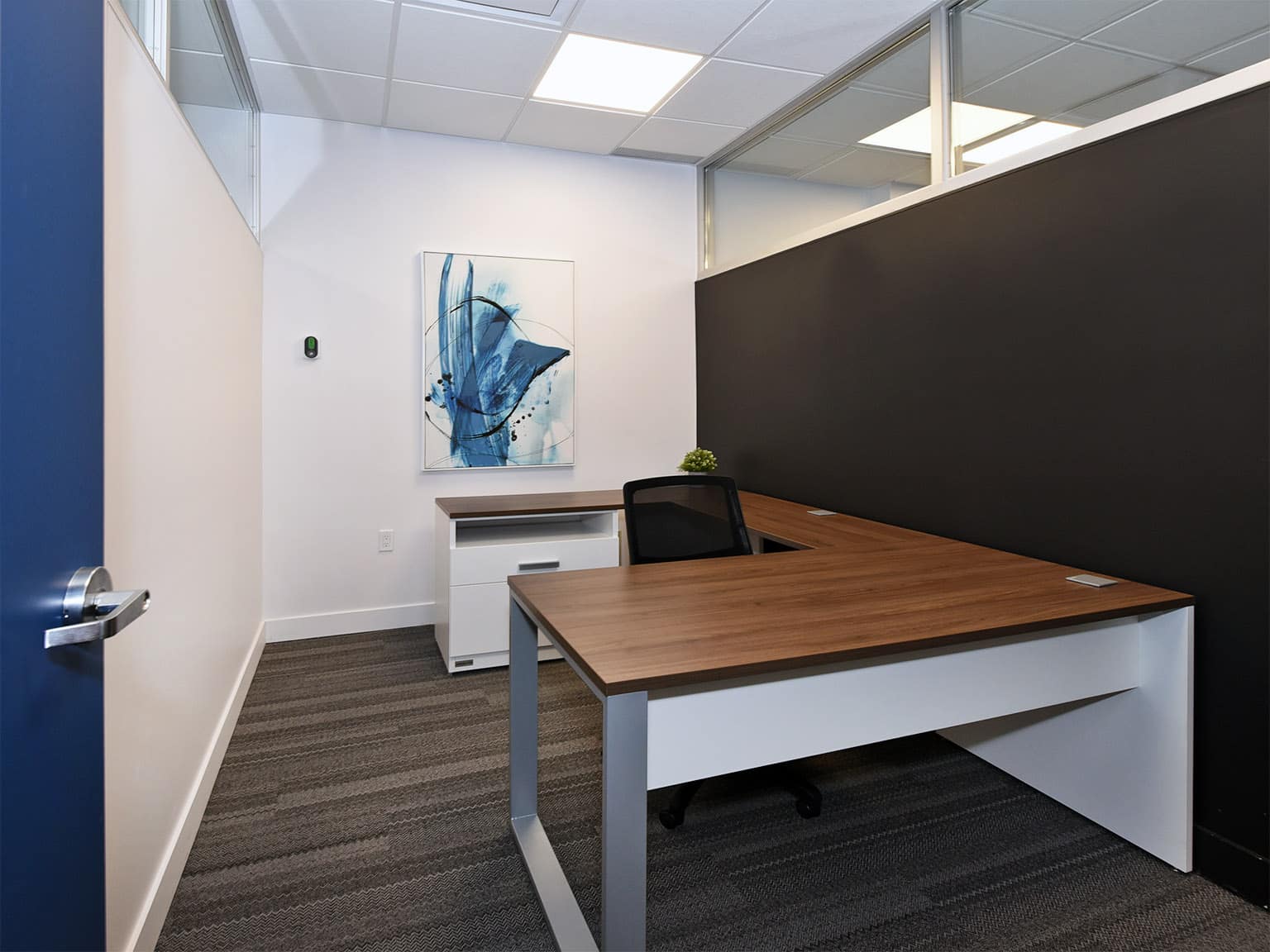 Espace de bureau fermé coworking Châteauguay