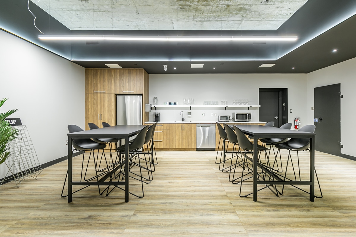 Cuisine espace de coworking Valleyfield