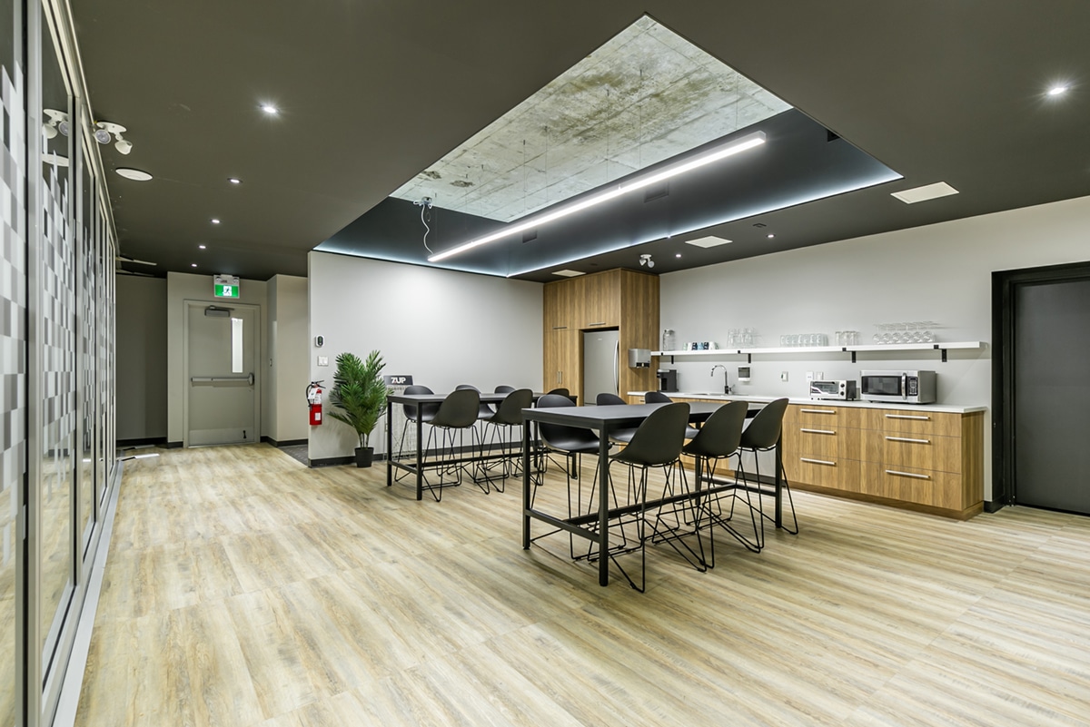Cuisine espace de coworking Valleyfield