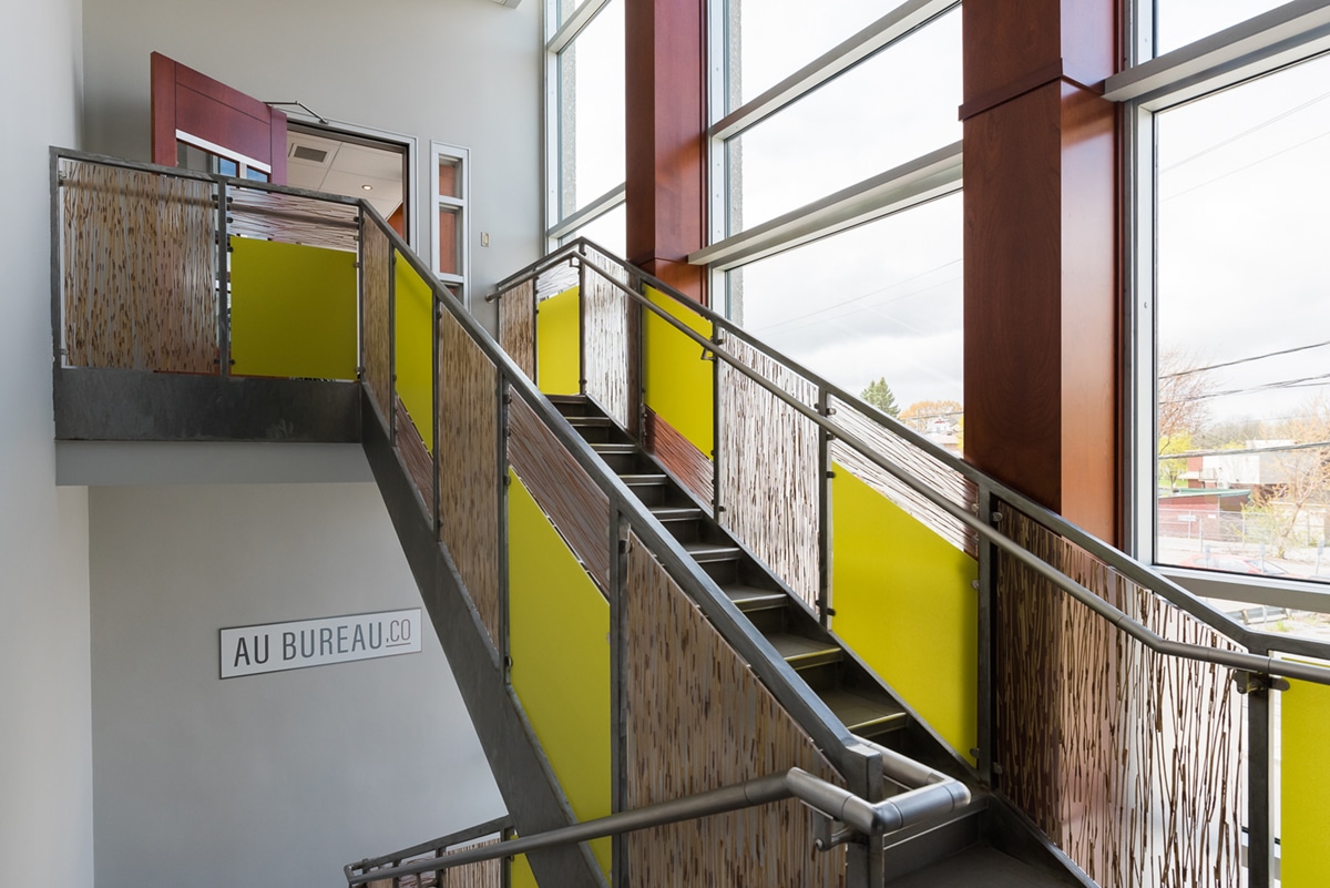 Couloir espace coworking Valleyfield